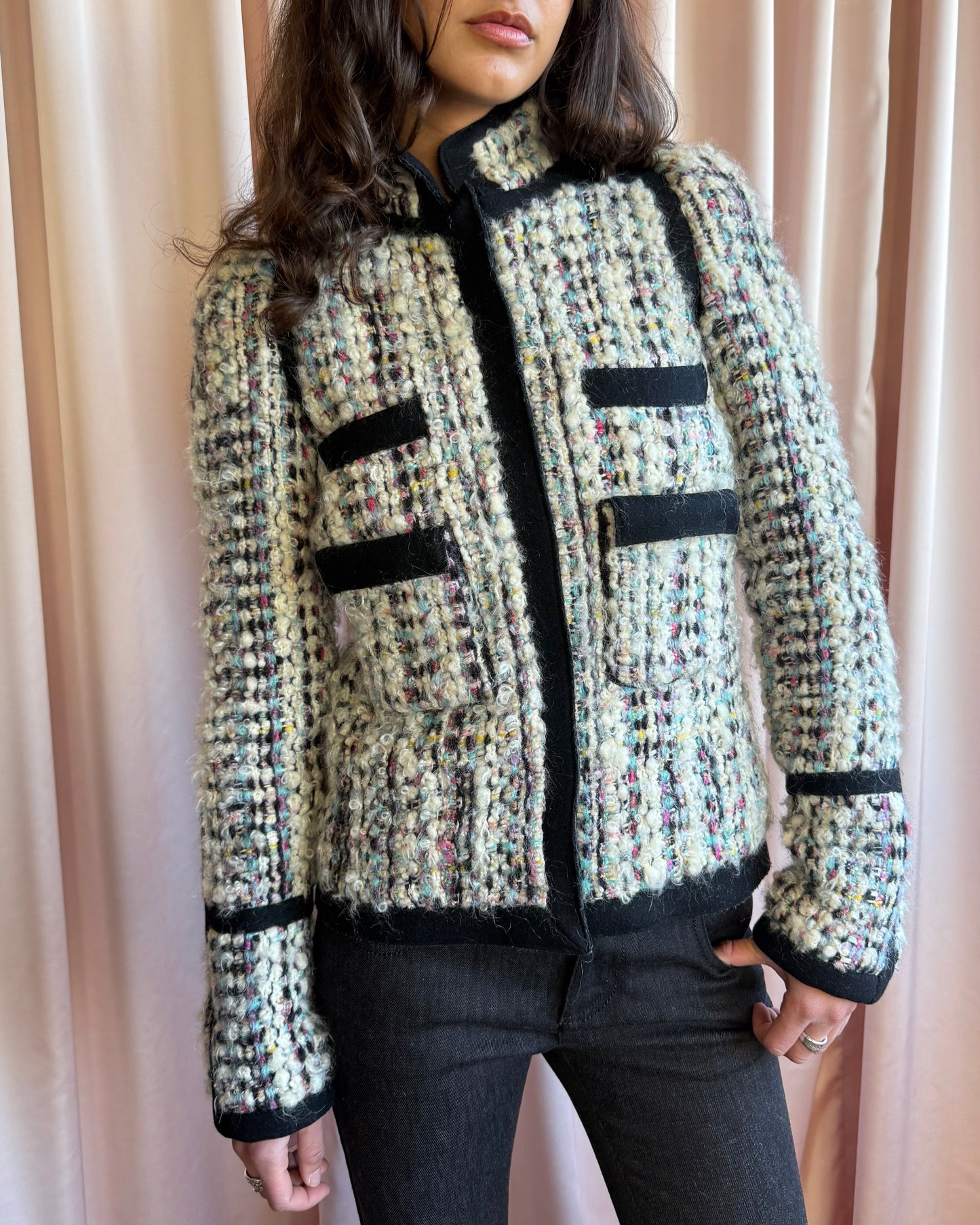 Balenciaga F/W 2007 by Nicolas Ghesquière Tweed Bouclé Jacket