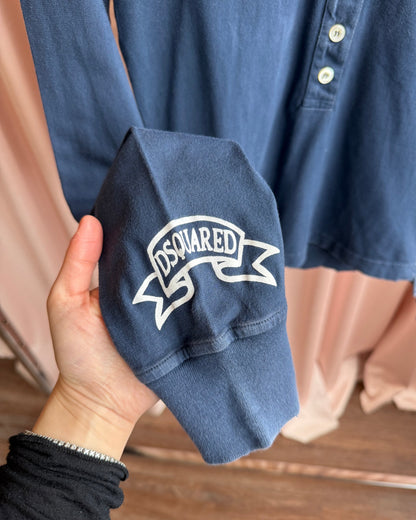 Dsquared² F/W 2005 Navy Long Sleeve Polo Top