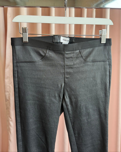 Helmut Lang Black Lamb Leather Leggings