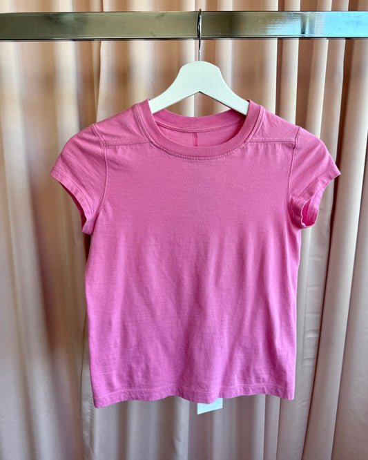 Rick Owens S/S 21 Phlegethon Pop Pink Short Sleeve T-Shirt