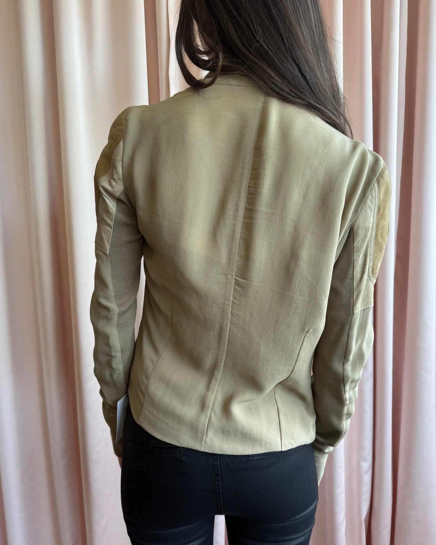 Rick Owens S/S 13 Island Olmar & Mirta Brass Shoulder Silk Jacket