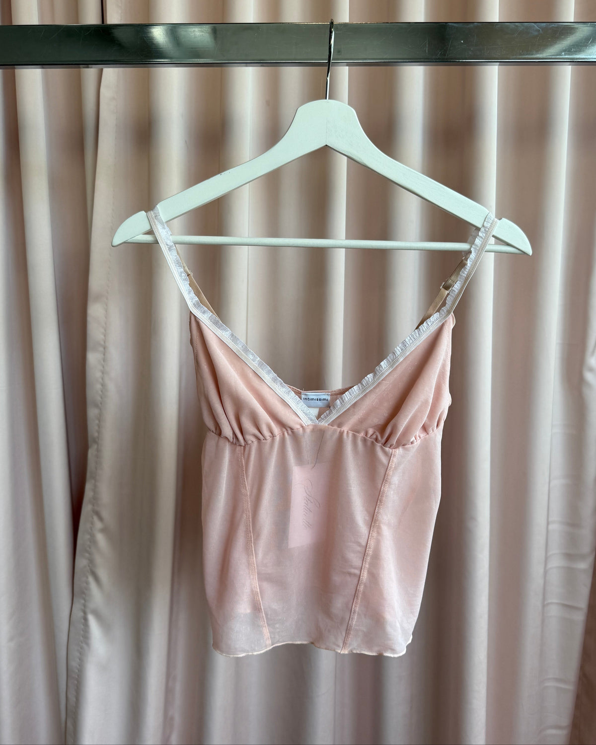 Intimissimi Shimmer Print Blush Pink Camisole Top