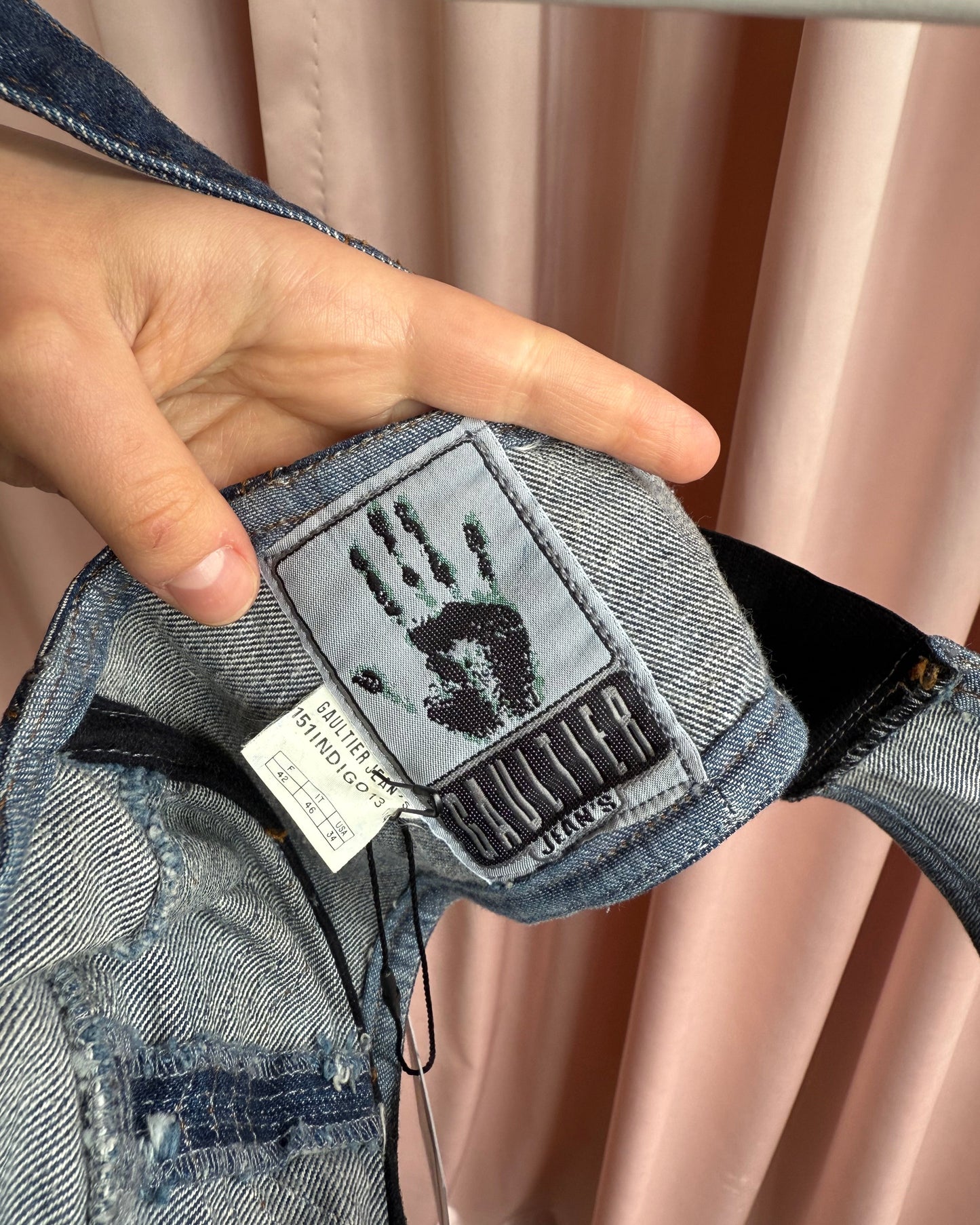 Gaultier Jeans 1990's Denim Bra Top