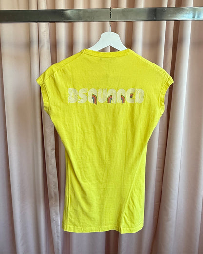 Dsquared² S/S 2008 Rainbow Logo Yellow Top