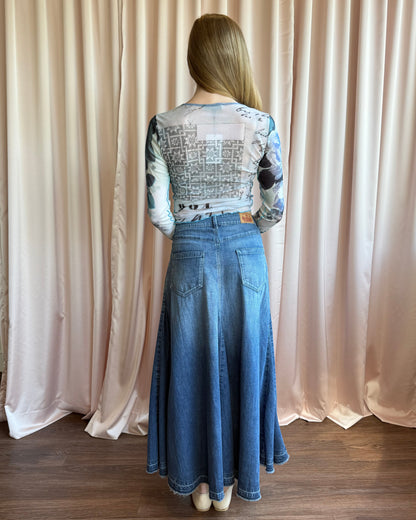 Hysteric Glamour Denim Maxi Skirt