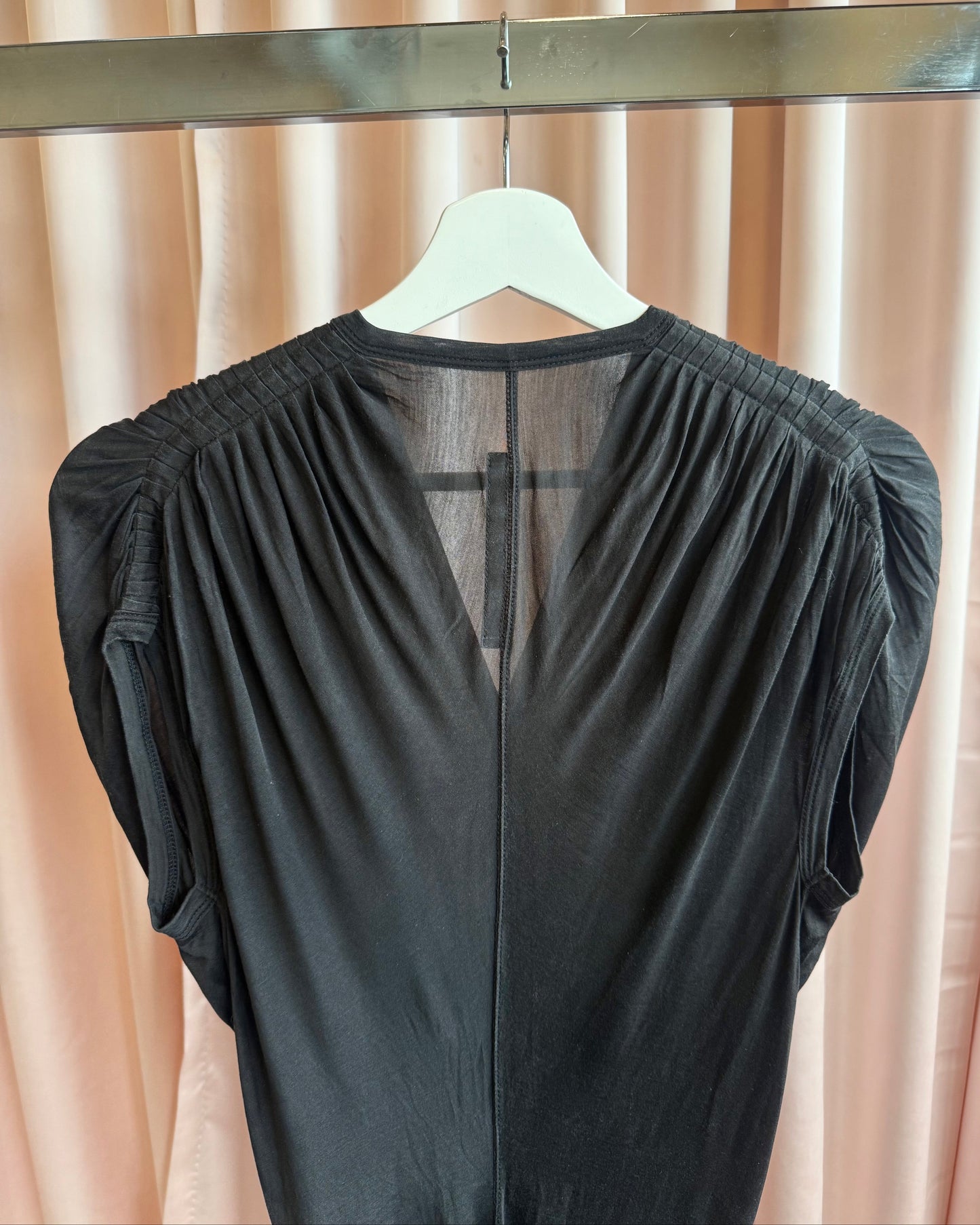 Rick Owens Lilies Sleeveless Draped Mini Dress