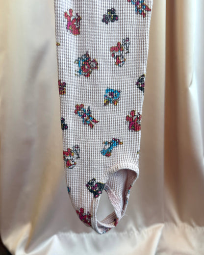 Hysteric Glamour 90's Animal Print Waffle Knit Stirrup Leggings