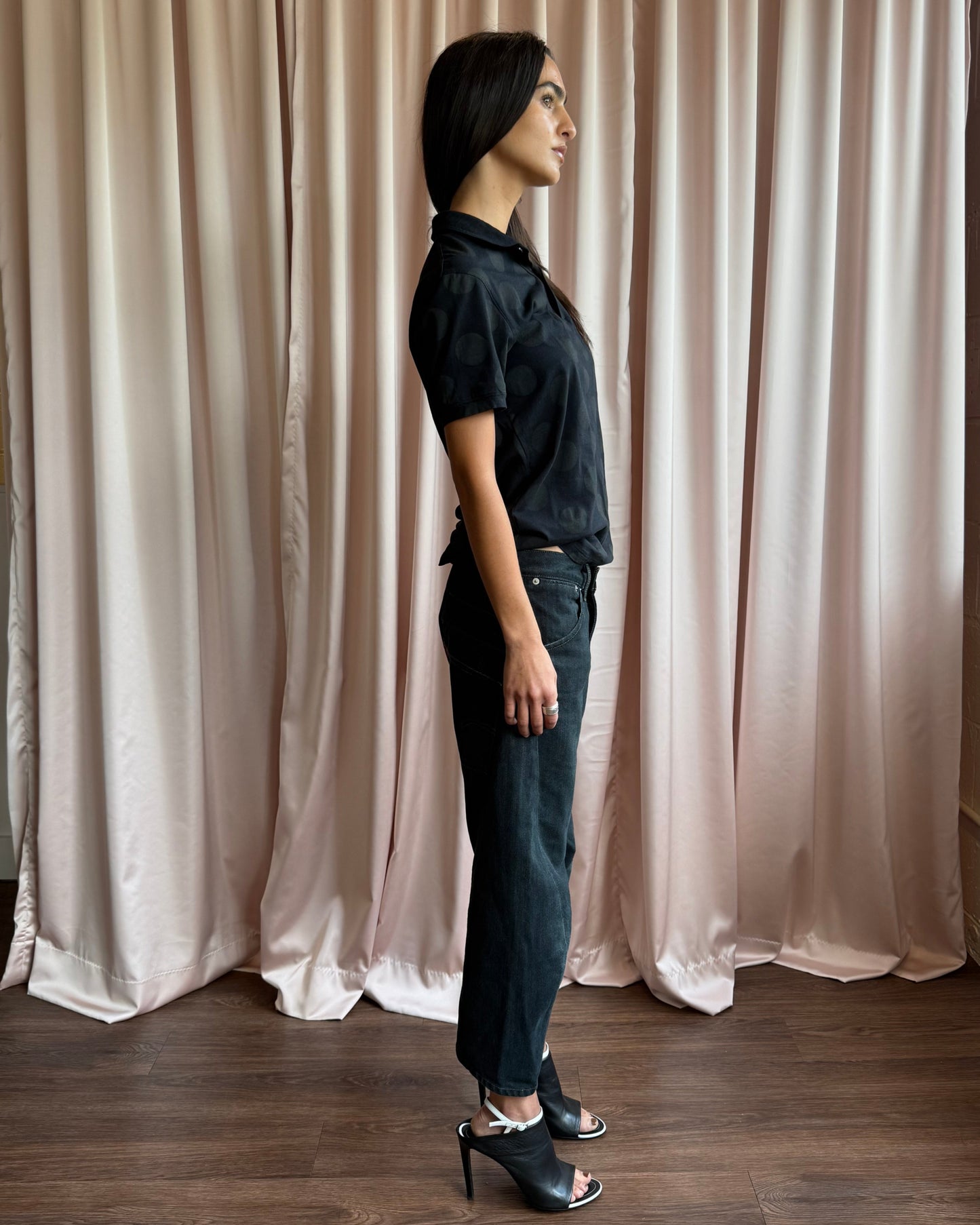 Levi’s Engineered Jeans Tight Black Cropped Denim