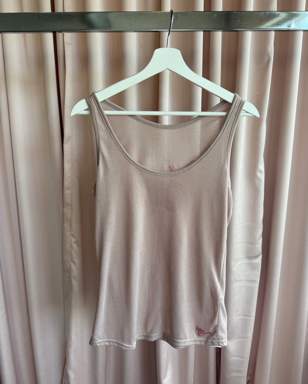 Lolita Lempicka x Biba Pink Cameo Lamp Print Tank Top