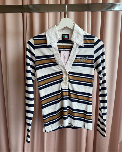 Japanese Brand x LA Dodgers Polo Long Sleeve Top