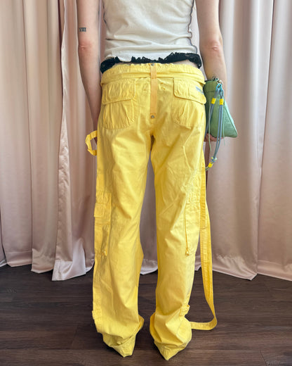 Raid Gauloises Yellow Straight Leg Cargo Pants