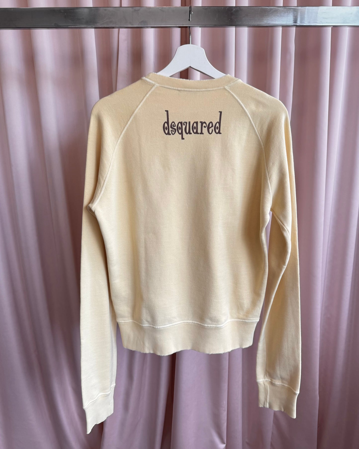 Dsquared² S/S 2006 "Mr. Catenacci" Pale Yellow Crewneck Sweatshirt
