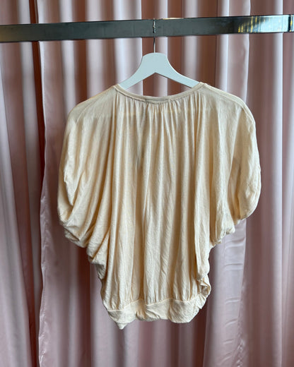 Tsumori Chisato Peach Button Front Dolman Top
