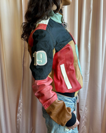 Dsquared² S/S 2005 Leather Patchwork Racer Jacket