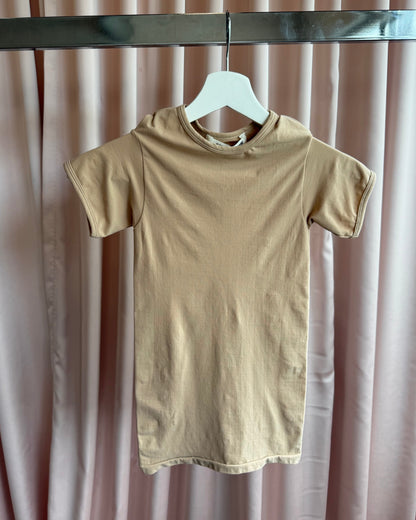 Junya Watanabe Tan Short Sleeve Stretch Top