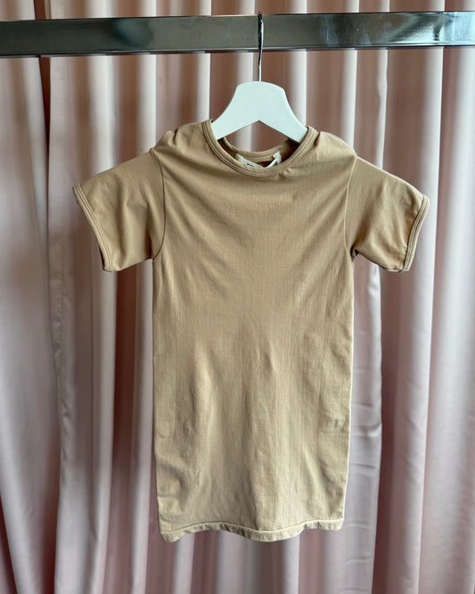 Junya Watanabe Tan Short Sleeve Stretch Top