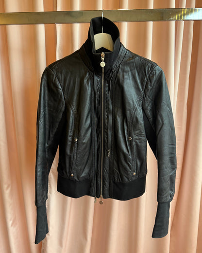 Patrizia Pepe Black Leather Jacket
