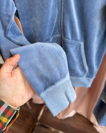 Juicy Couture 2000's Cornflower Blue Velour Tracksuit Set