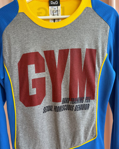 D&G F/W 2005 "Gym" Contrast Long Sleeve Top