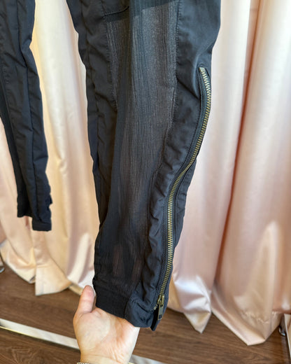 United Bamboo Sample Sheer Black Cargo Pants