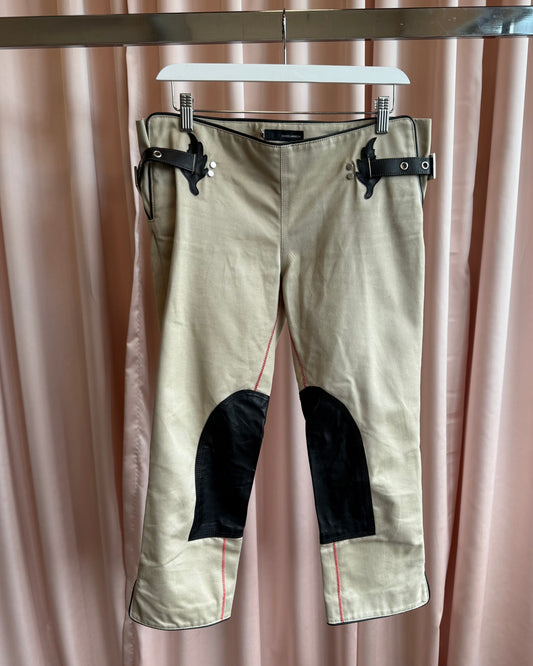 Dsquared² F/W 2004 Equestrian Breeches Inspired Cropped Pants