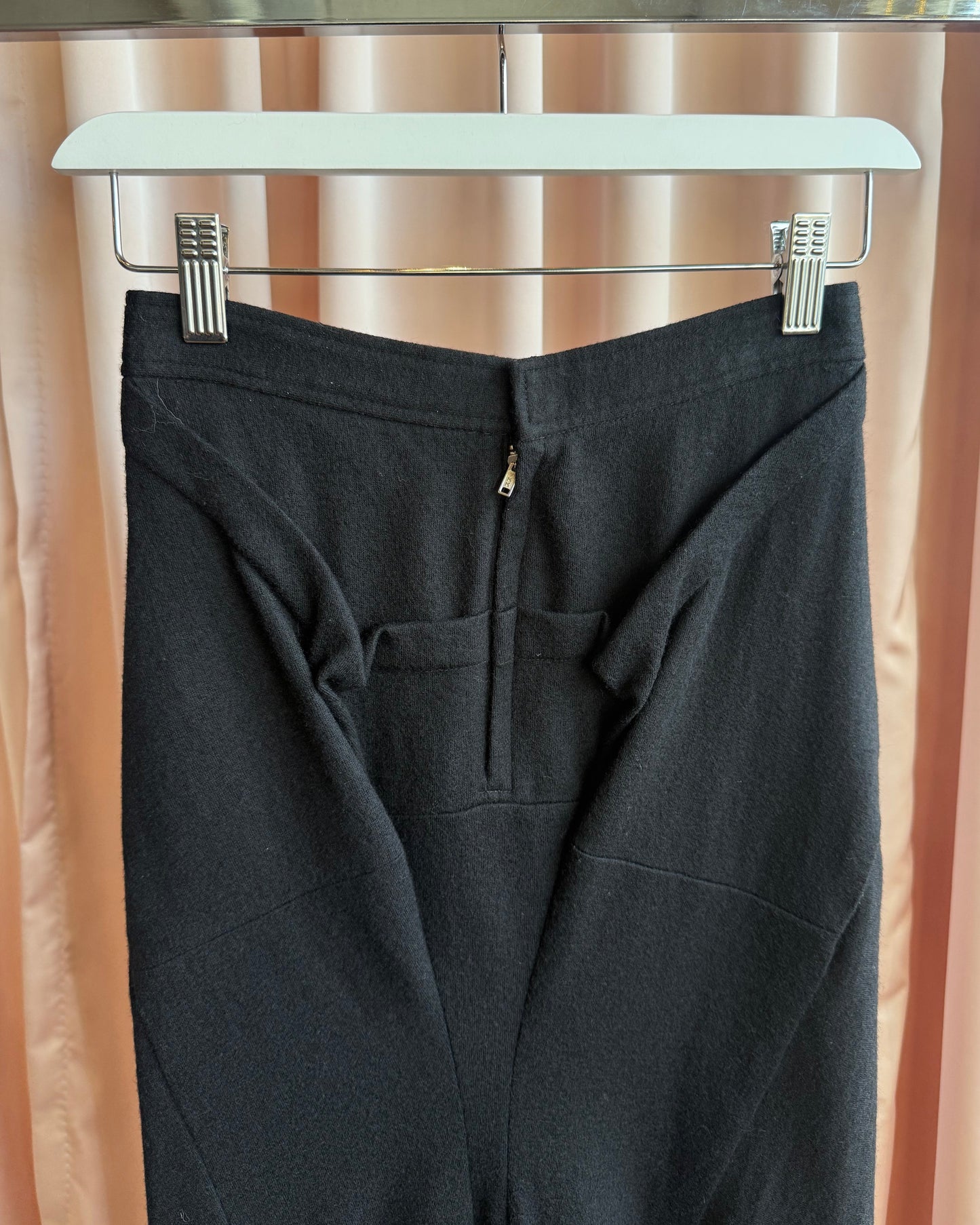 Junya Watanabe S/S 2012 Black Wool Mermaid Fishtail Maxi Skirt