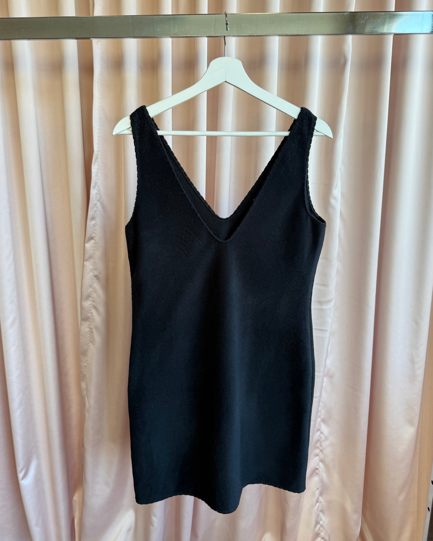 Miu Miu F/W 1997 Black Fleece Shift Dress