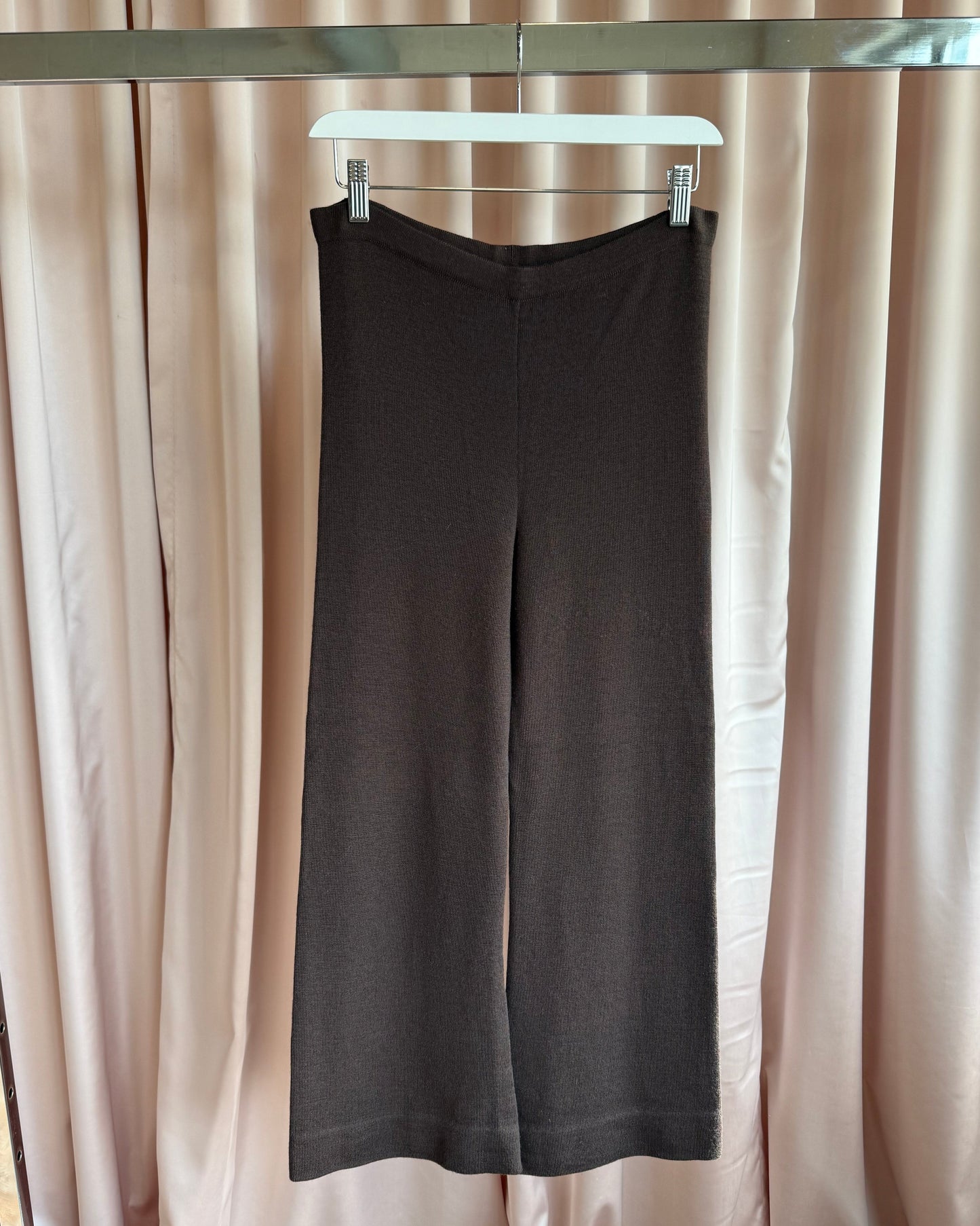 Gucci F/W 1996 by Tom Ford Brown Wool Knit Pants