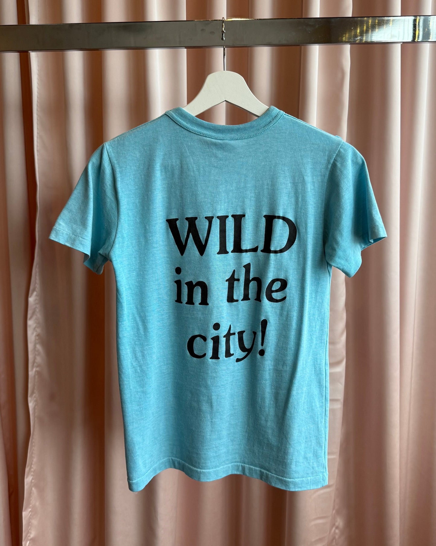 1980's Paul Harpley Wildlife Graphic Blue T-Shirt