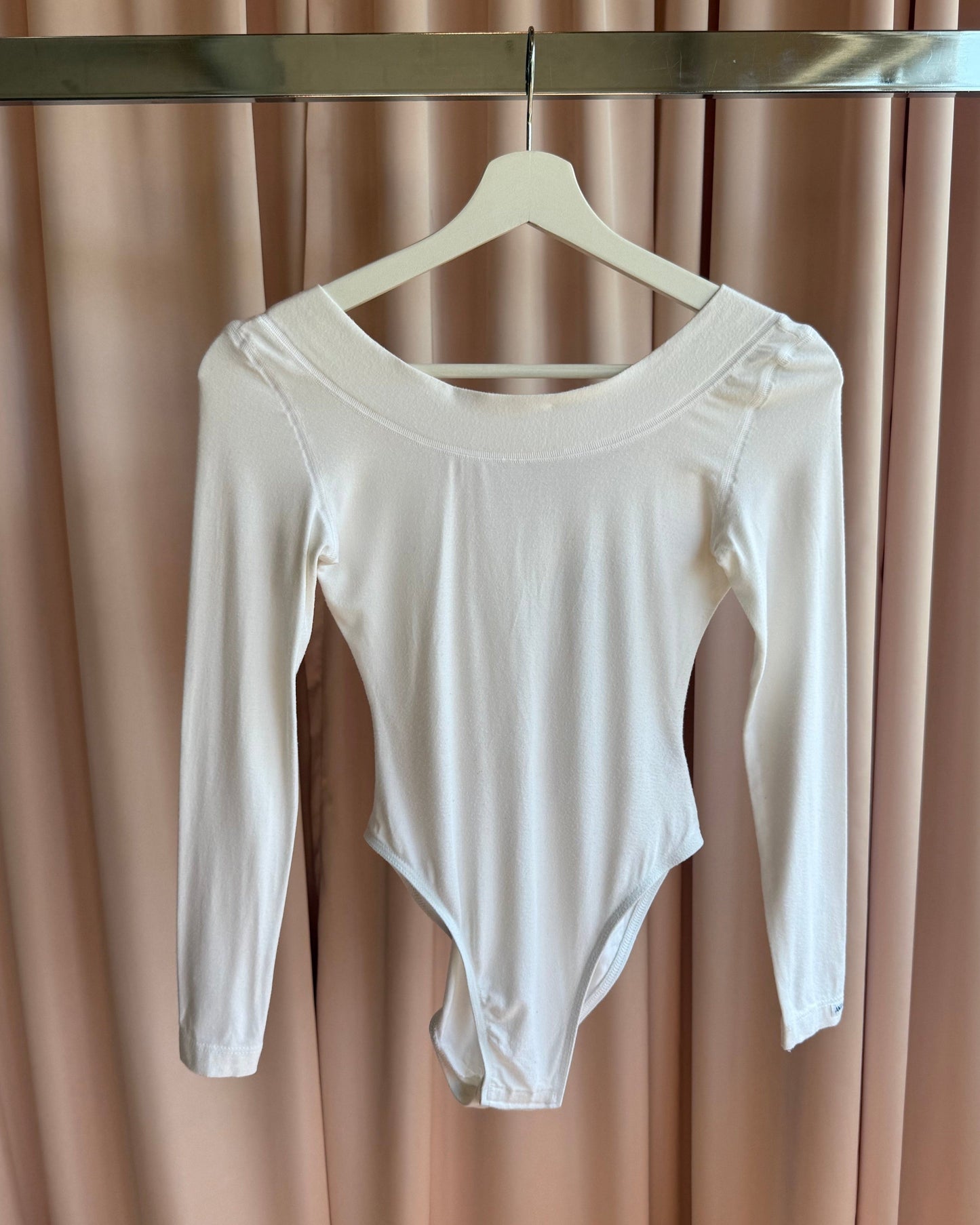 French Brand Cream White Long Sleeve Bodysuit