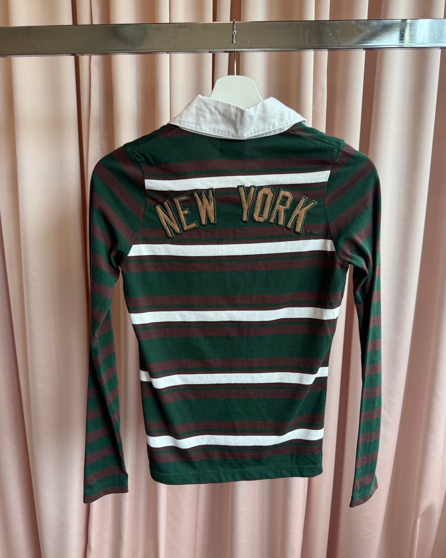Japanese Brand x NY Yankees Polo Long Sleeve Top