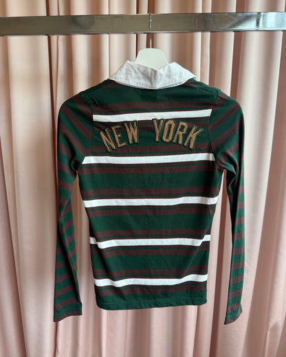 Japanese Brand x NY Yankees Polo Long Sleeve Top
