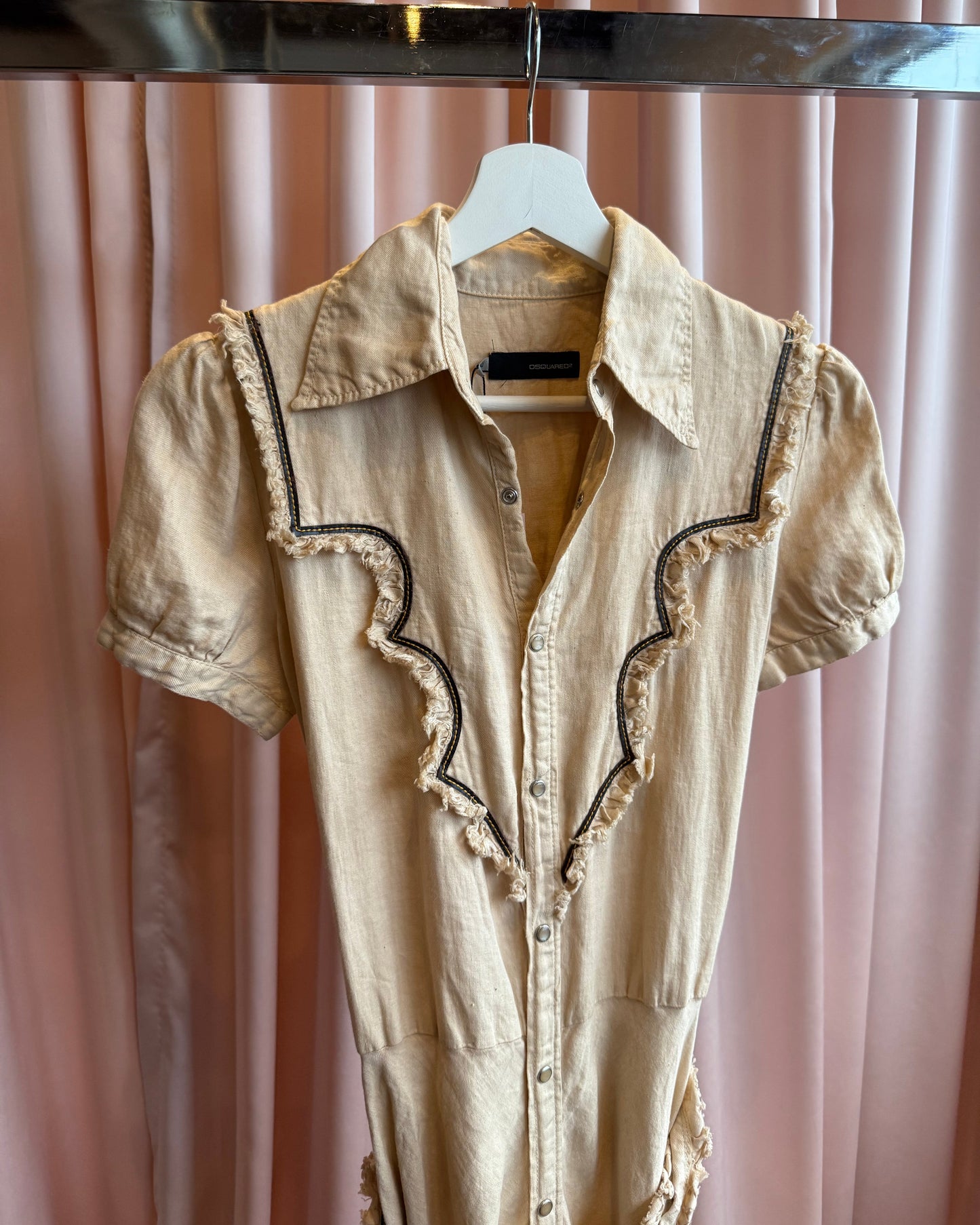 Dsquared² S/S 2006 Runway Western Short Sleeve Shirt Dress