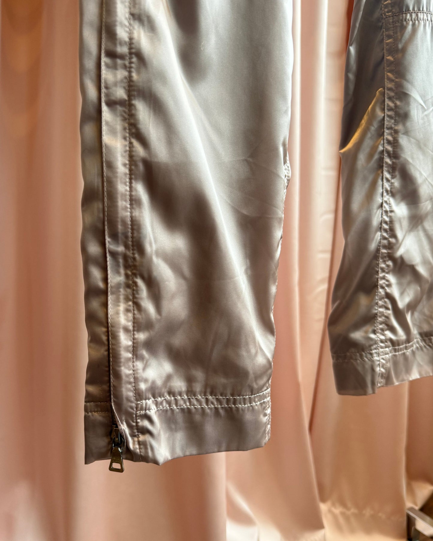 Prada Sport Lilac Satin Cargo Pocket Trousers