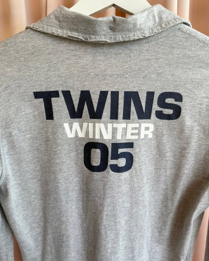 Dsquared² F/W 2004 "Twins" Long Sleeve Grey Polo Shirt