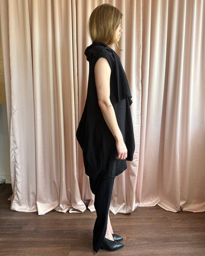 Rick Owens DRKSHDW F/W 16 Black High Low Dress