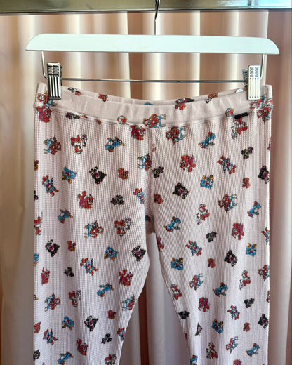 Hysteric Glamour 90's Animal Print Waffle Knit Stirrup Leggings