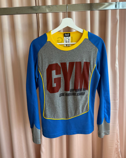 D&G F/W 2005 "Gym" Contrast Long Sleeve Top