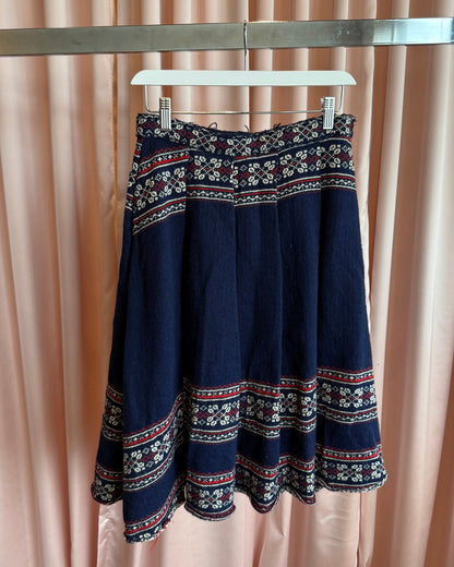 Junya Watanabe MAN F/W 2003 Nordic Print Wool Knit Skirt