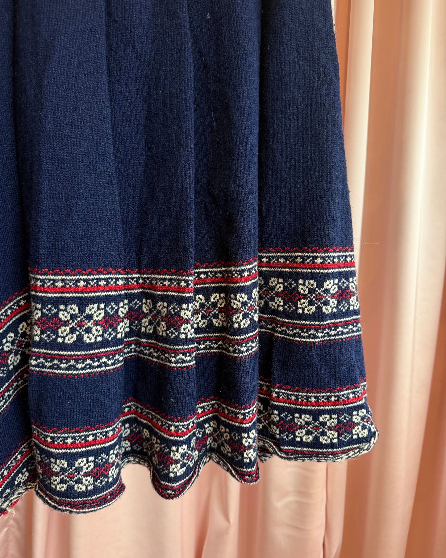 Junya Watanabe MAN F/W 2003 Nordic Print Wool Knit Skirt