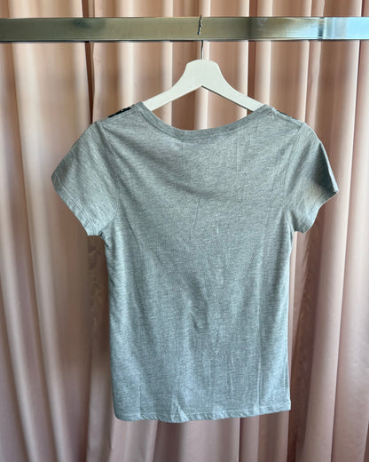 Japanese Brand Deadstock Trompe L'Oeil Studded Vest Graphic T-Shirt