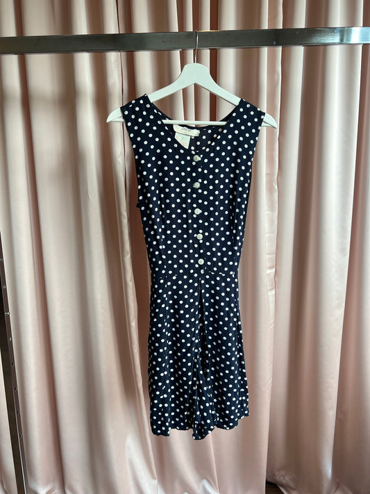 1980’s Polka Dot Button Up Playsuit