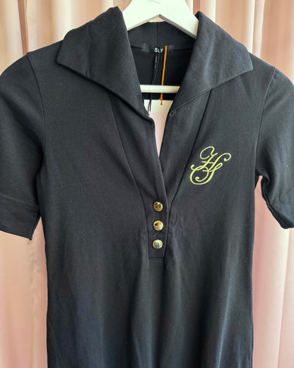 Japanese Brand Sly Deadstock Black Shirt Dress