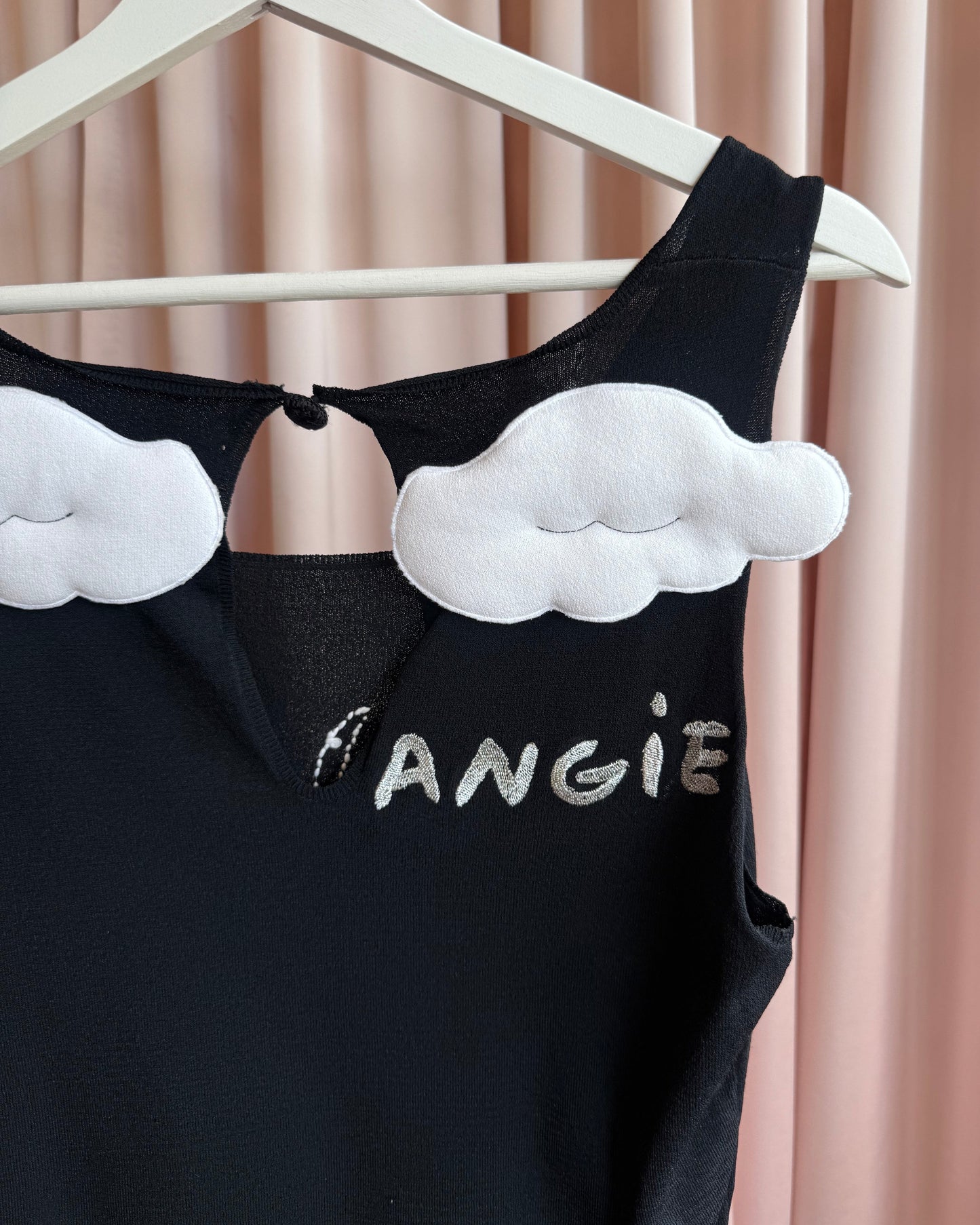 J.C. de Castelbajac "Angie" Angel Wing Embroidered Knit Tank Top