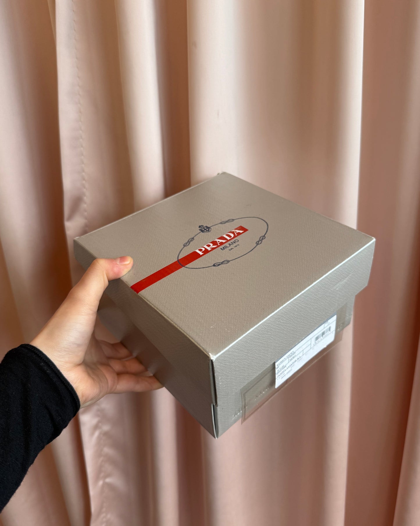 Prada Sport 2010 Perforated Black Lambskin Leather Ballet Flats