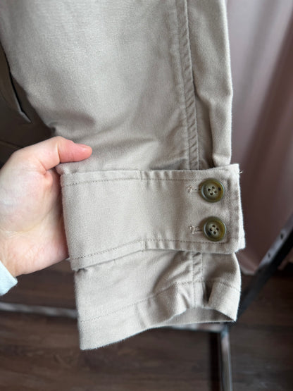 Tsumori Chisato Khaki Cotton Short Trench Peacoat