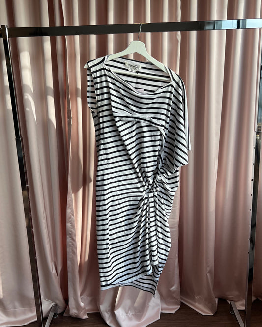 Junya Watanabe Striped Twisted Dress
