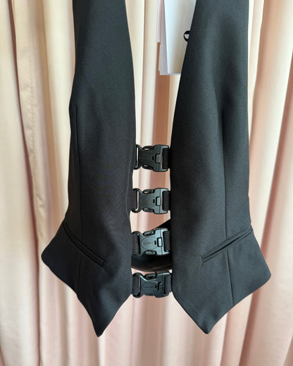 Coperni NWT Black Multi Buckle Waistcoat