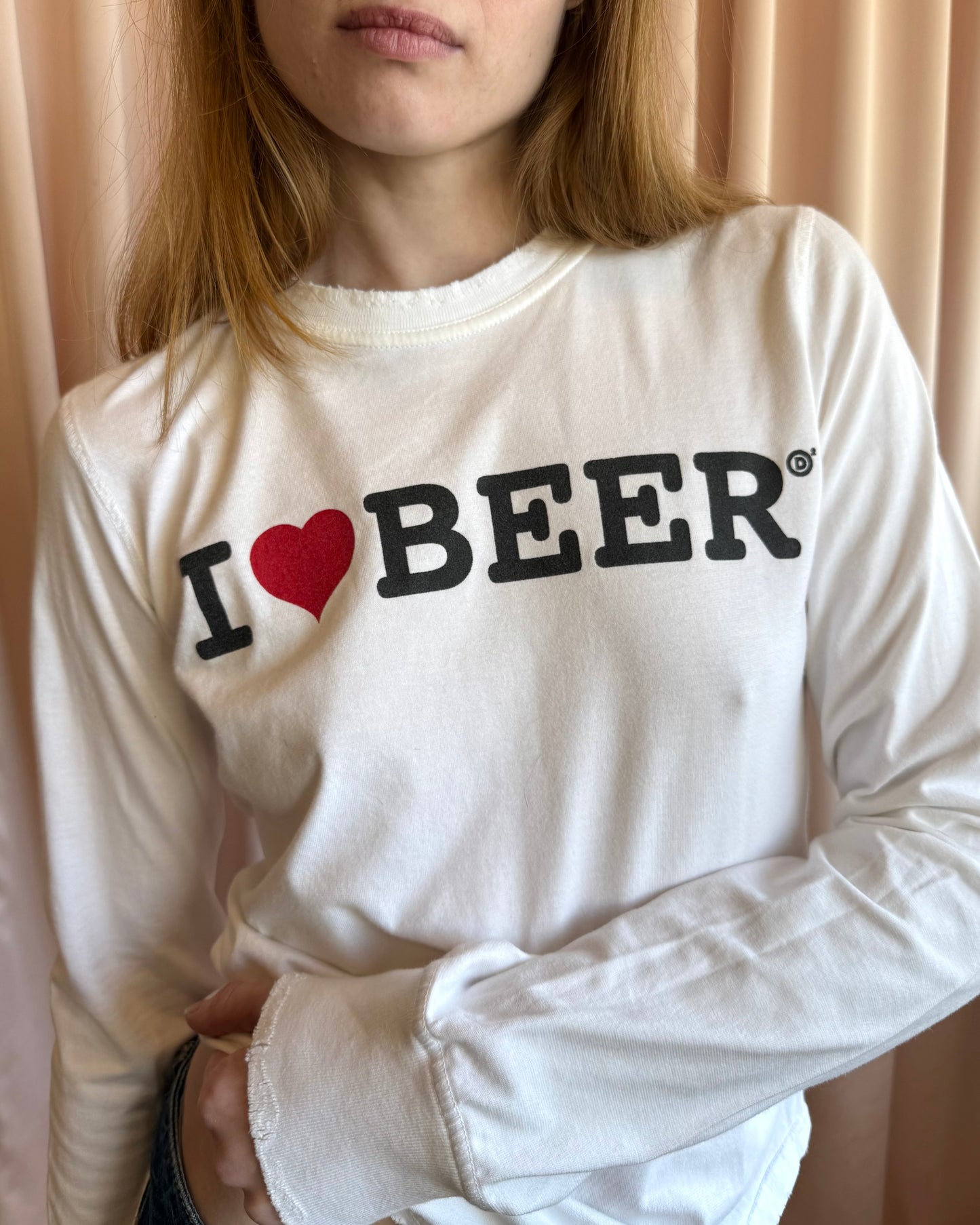 Dsquared² F/W 2004 "I Love Beer" Long Sleeve T-Shirt