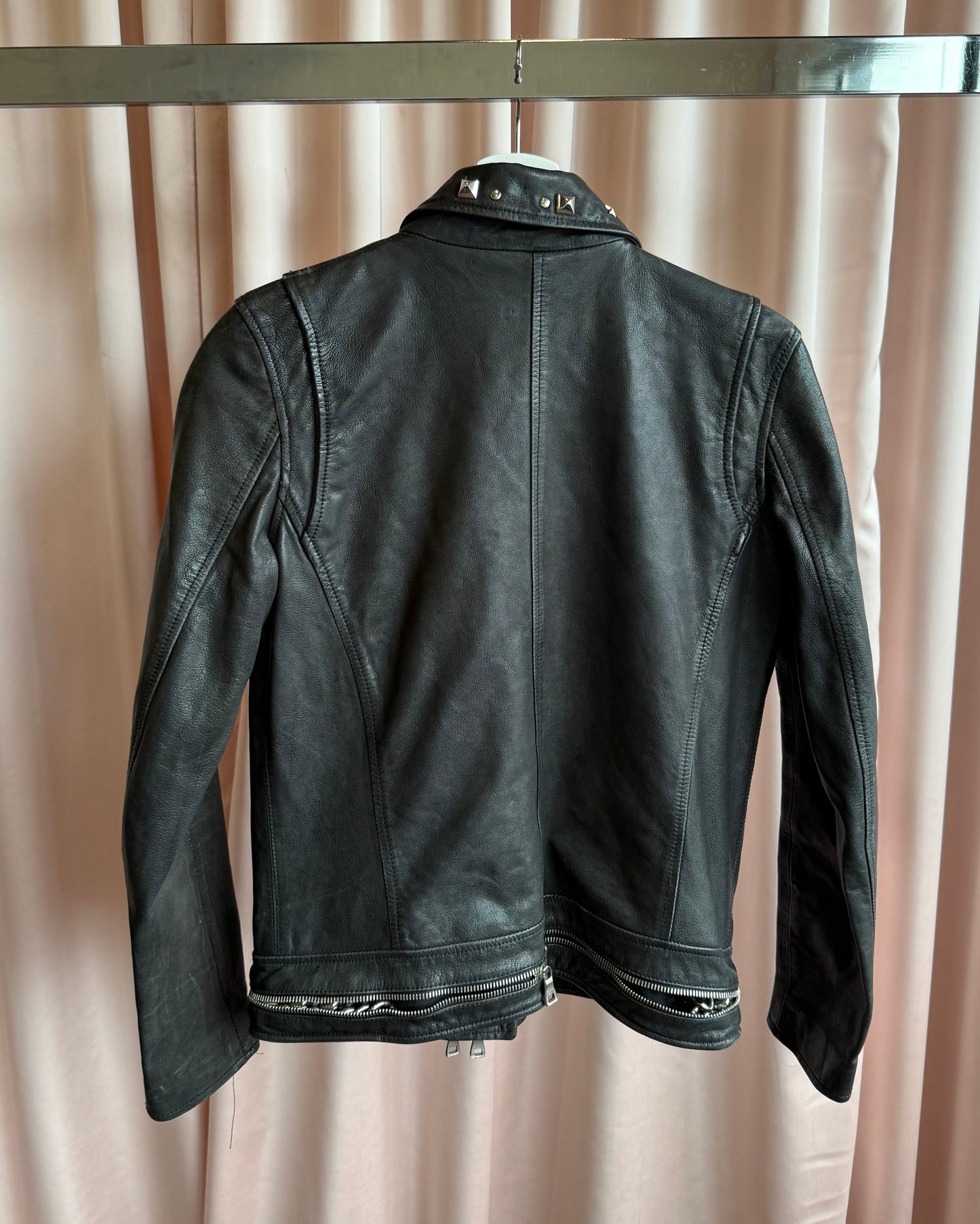 Balmain S/S 2011 by Christophe Decarnin Ten Zipper Studded Goat Leather Jacket